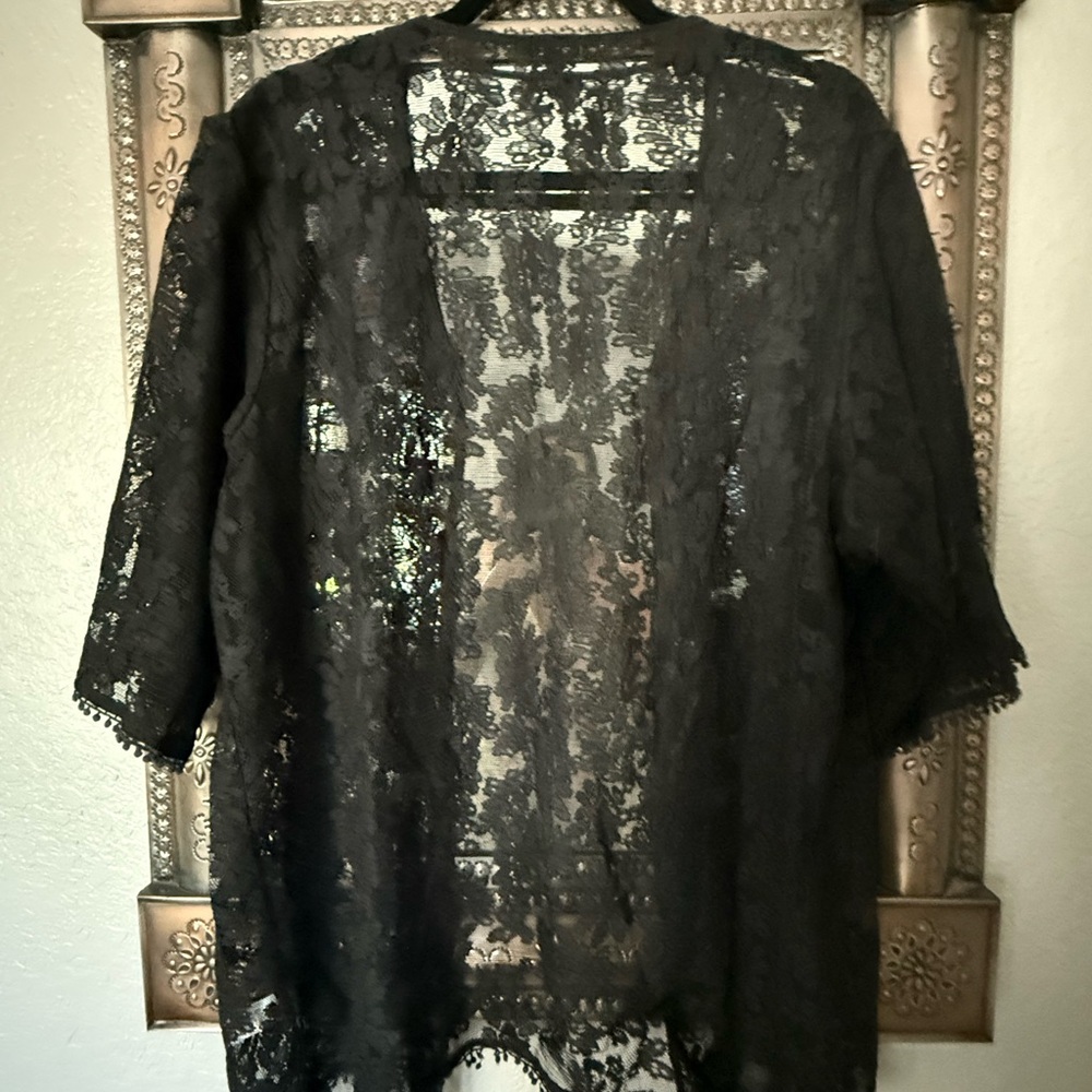 Express Black Lace Overlay